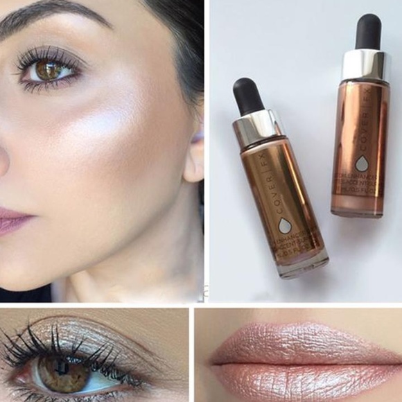 Cover FX Glitzertropfen Lunar - 15 Ml, Schimmerndes Highlighter Fluid Für Gesicht & Body